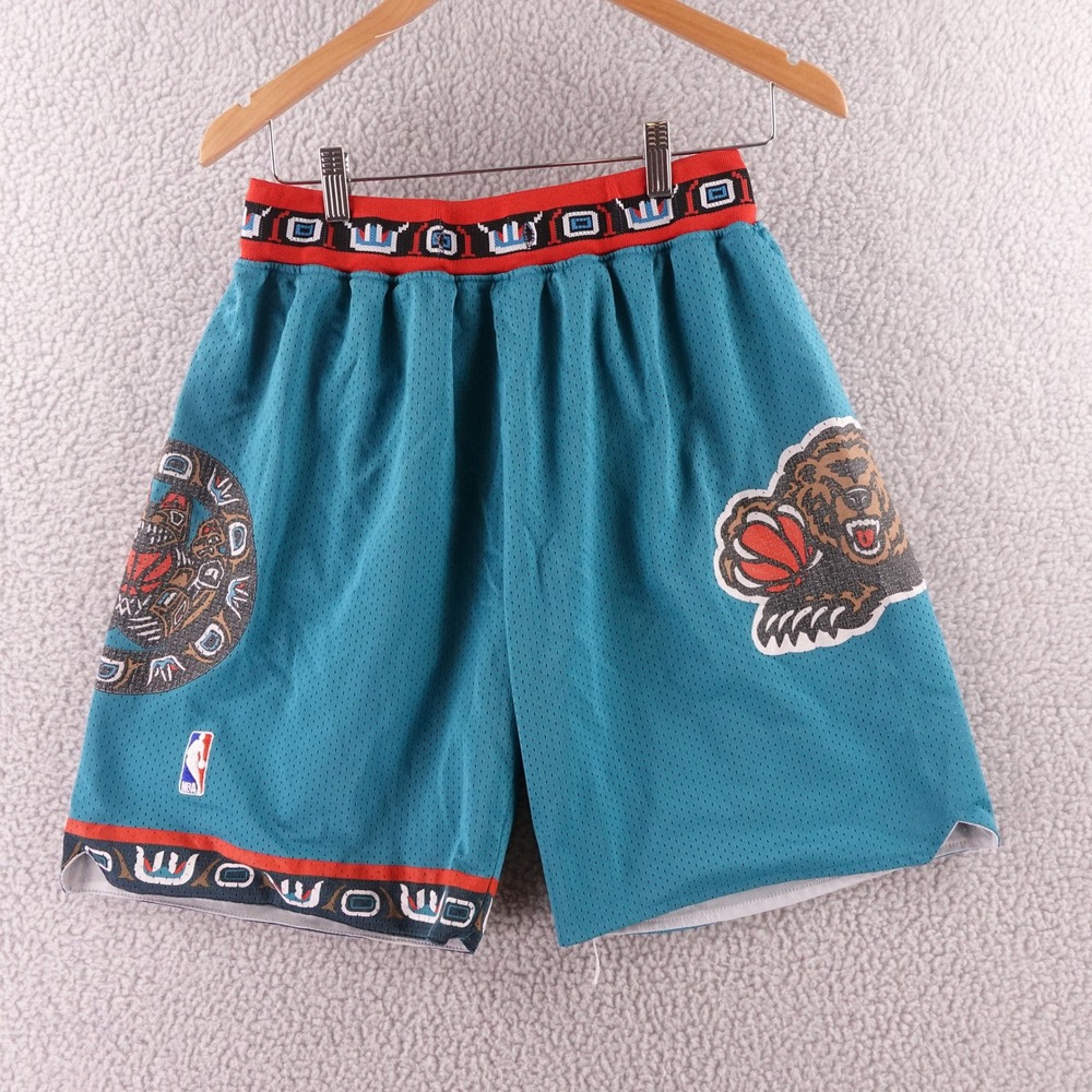 Just Don Vancouver Grizzlies 1995-96 Basketball Shorts Teal Mens Large NBA